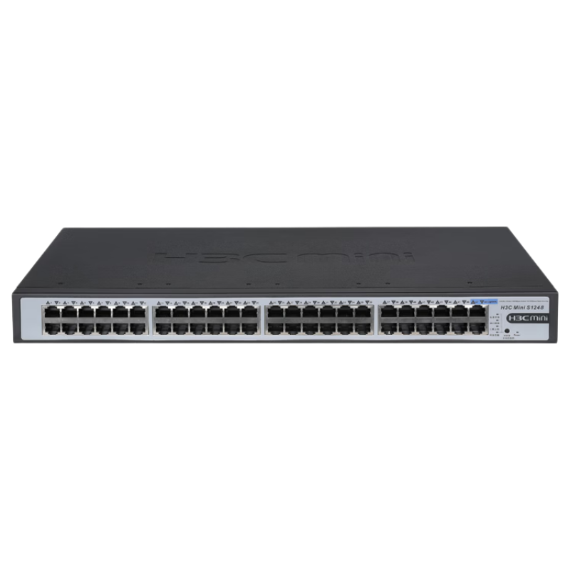H3C Mini S1248, 48-Port Gigabit Switch, Unmanaged Enterprise-Grade Switch, Network Cable Splitter, Rack-Mountable