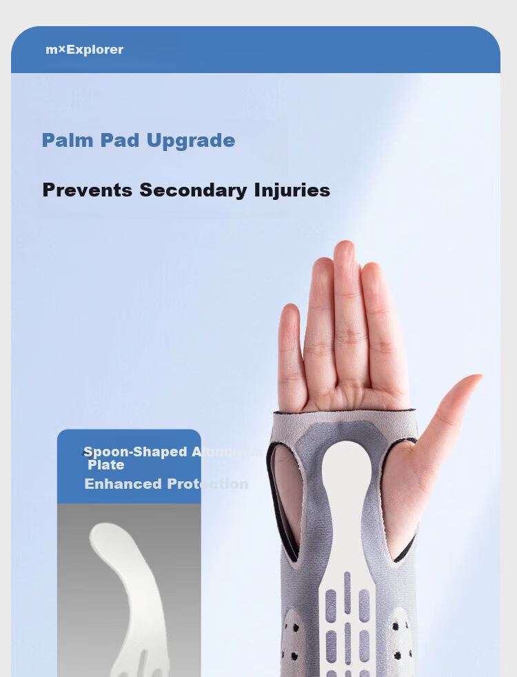 Tuobuzhe Wrist Joint Support Brace Wrist Fracture Protector Tendonitis Wrist Guard Anti-Sprain Recovery Rehabilitation 9
