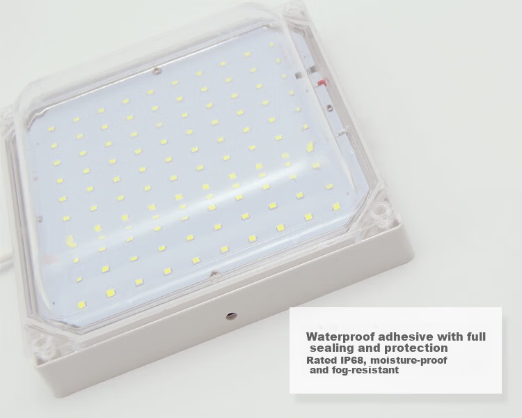 Yunzhizhuo LED Waterproof and Moisture-Proof Cold Storage Light for Cold Storage Warehouse Factory Ship Lighting Square Light 180*180 9