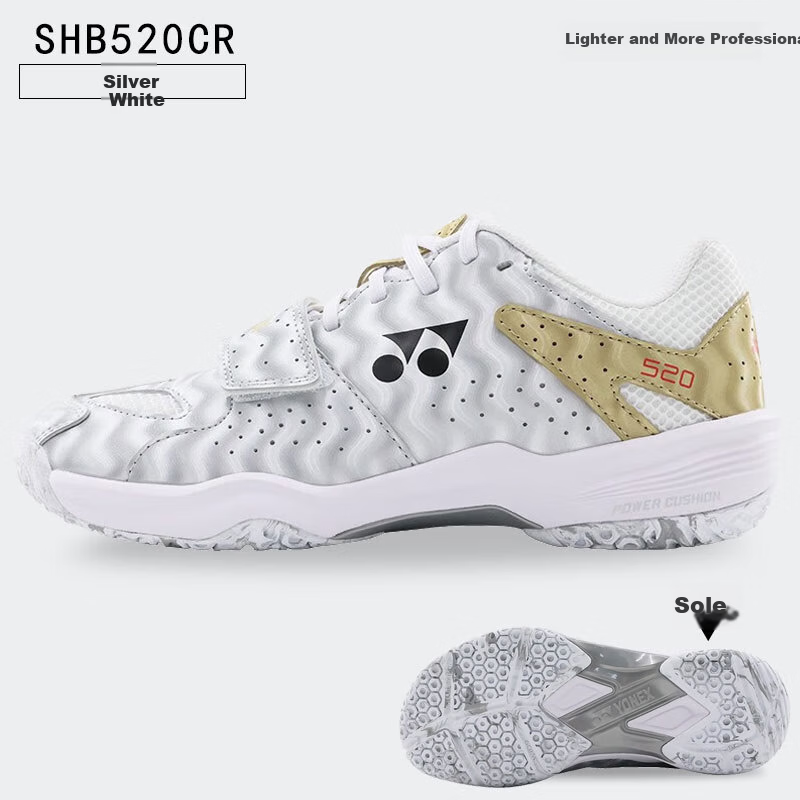 YONEX Badminton Shoes Year of the Horse Professional Competition Training Shock Absorption Breathable Sports Shoes SHB520WCR White Blue 40.5 18