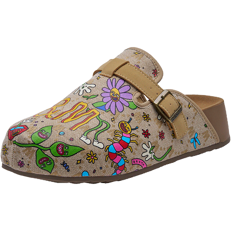 J&M Birkenstock Women's Ultra Thick Toast Soft Sole Slip-On Open Toe Sandals, Apricot, Size 36