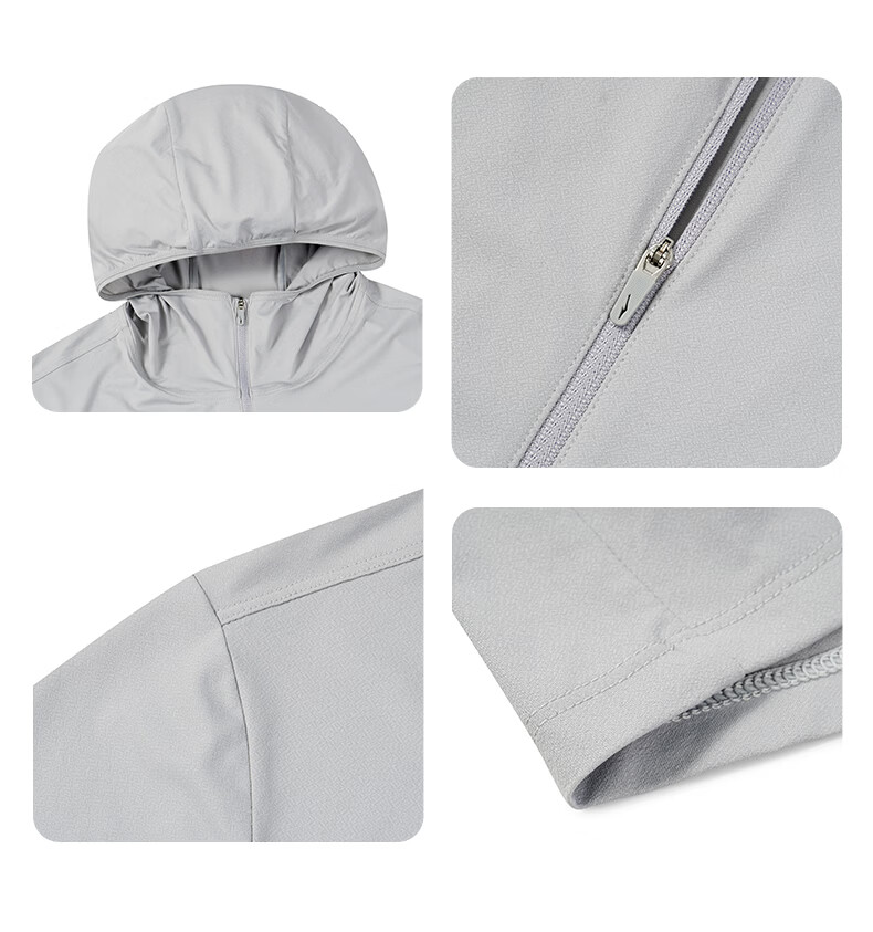 Erke Men's Summer Sun Protection Jacket Quick-Dry Ice Cooling Breathable UPF80+ Hooded Windbreaker Outdoor Sports Jacket 23