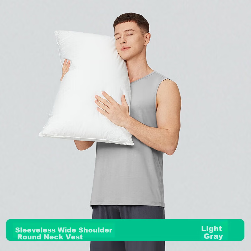 Jianyun Modal Men's Vest Thin Ice Silk Cool Sleeveless T-Shirt Base Layer Top Sports Fitness All Seasons