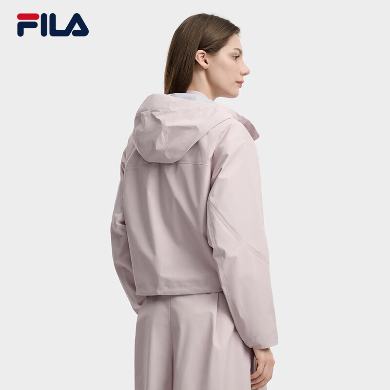 FILA Official Women's Woven Jacket 2026 Summer Casual Simple Comfortable Hooded Coat