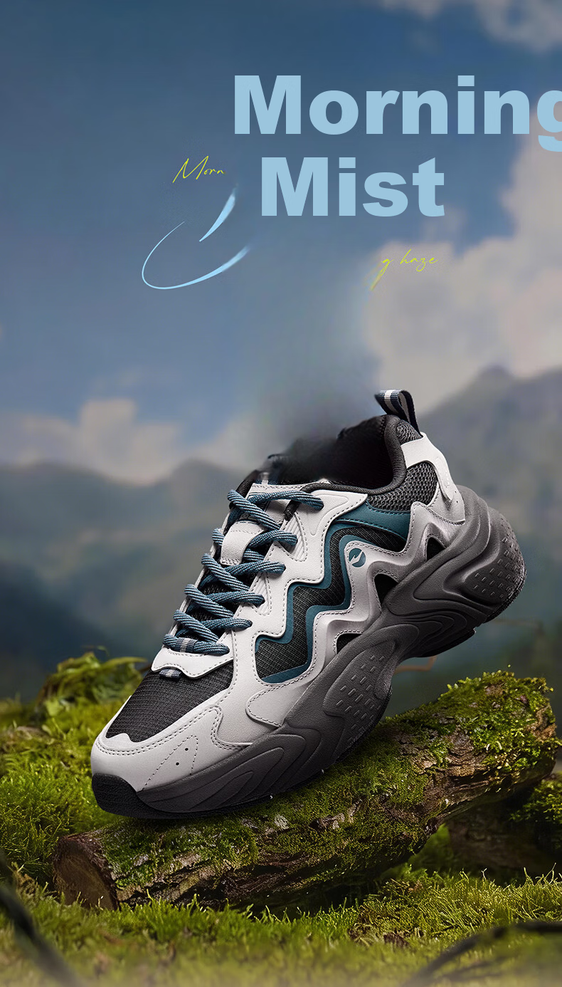 ERKE Men's Casual Shoes Sports Shoes Comfortable Versatile Soft Sole Lightweight Casual Shoes Men's Chaoyan Xilan 3 1