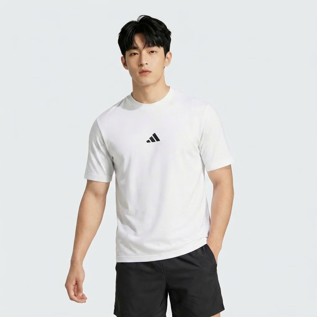 Adidas Sports Style Series Men's M SL SJ T Short Sleeve T-Shirt JF1092 White S 1