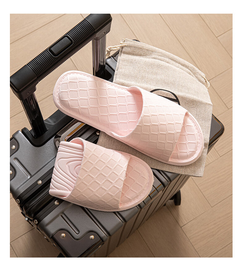 GEMAI Foldable Travel Slippers Portable Non-Slip Unisex Business Trip Hotel Shower Home Slippers Yellow Size 40-41 6