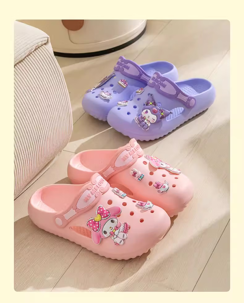 Hello Kitty Children's Summer Clog Non-Slip Girls' Sandals Baby Beach Shoes Parent-Child Style 252594 Pink Size 39 2