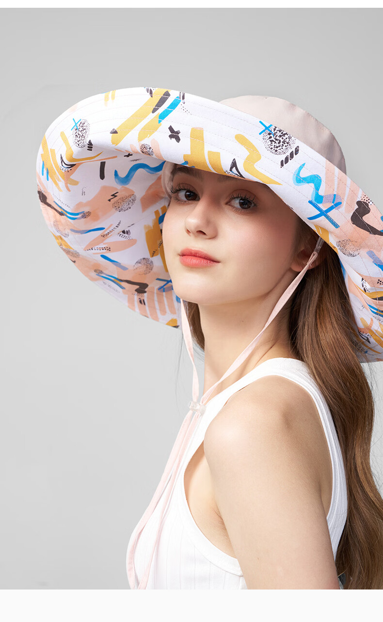Kenmont Women's Hat 2026 New Oversized Brim Sun Protection Black Coated Outdoor Beach Sun Hat 6321 11
