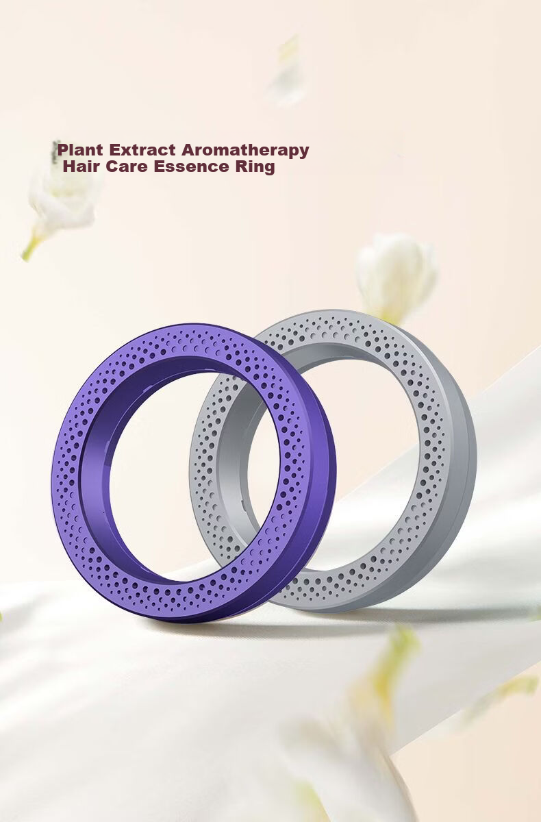 CoolShark High-Speed Hair Dryer Accessories Magnetic Plant Extract Fragrance Hair Care Essence Ring Aurora Purple 2-Pack 1