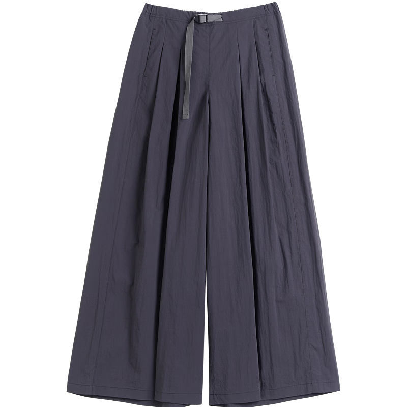 Demana [Three-Proof Black Technology] Spring Lightweight Sports Pleated Cropped Wide-Leg Slimming Casual Pants for Women Premium Feel