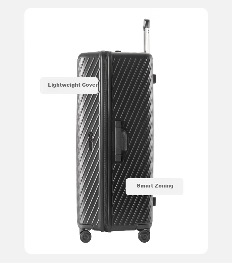 Diplomat Large Capacity Trolley Luggage Travel Suitcase Password Lock TC-2619 Moonlight Silver 26 Inch 5