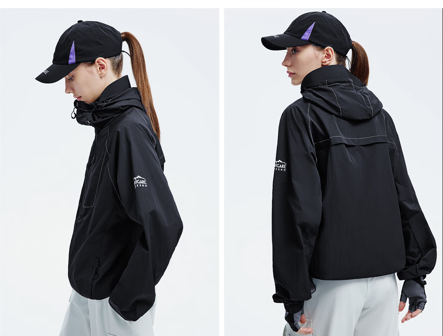 NVG·YOUNG Small Sailboat [Fashion Week Edition] Women's Lightweight Breathable Hooded Jacket Summer Outdoor Water-Repellent Mountaineering Coat 26
