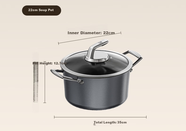 Alluflon Aluflon Pure Titanium Non-Coated Non-Stick Frying Pan Flat Bottom High-Temperature Resistant 32cm 19