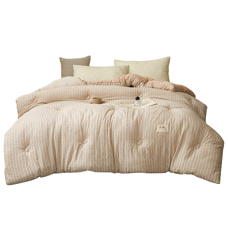 MUJI Class A Wrinkled Gauze Soy Fiber Quilt Core Spring Autumn Air Conditioning Quilt Summer Thin Quilt 4 Jin 200*230cm