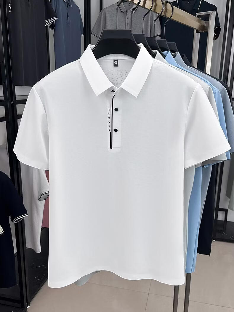 ROMON Ice Silk Sun Protection Polo Shirt Summer Men's Thin Cool Quick-Dry Fashion Casual Youth Short Sleeve T-Shirt 16