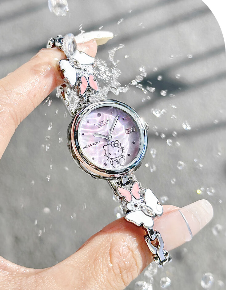 ZGO Sanrio Hello Kitty Women's Butterfly Bracelet Watch Student High School Valentine's Day Gift for Girlfriend 11