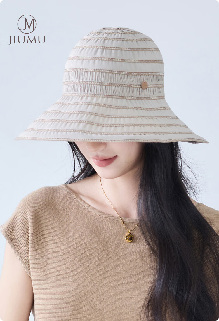 JIUMU Women's Sun Protection Hat UV Protection Outdoor Summer Bucket Hat Face Covering 1