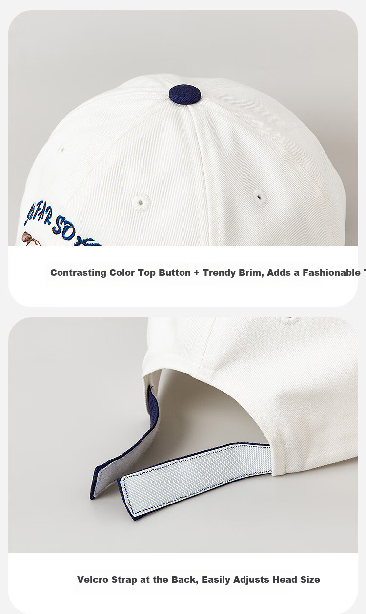 Minibala Teddy Bear IP Collaboration Children's Adjustable Baseball Cap for Boys and Girls 2026 New Arrival 6