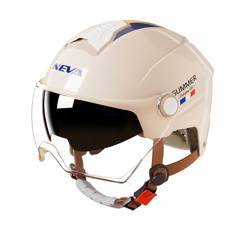 NEVA New National Standard Class A Electric Vehicle Helmet 3C Certified Motorcycle Half Helmet Unisex Summer Sun Protection Electric Bike Safety Cap