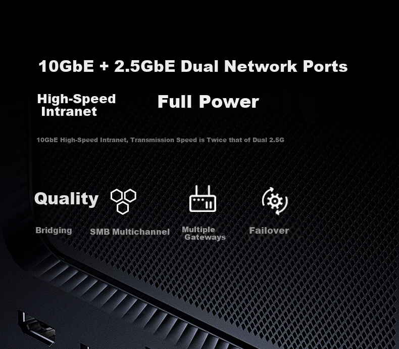 UGREEN Private Cloud DXP4800 Pro NAS Network Storage 8GB RAM 4-Bay Personal Cloud Drive AI Home Server 10GbE Port Compatible with iPhone 17 10