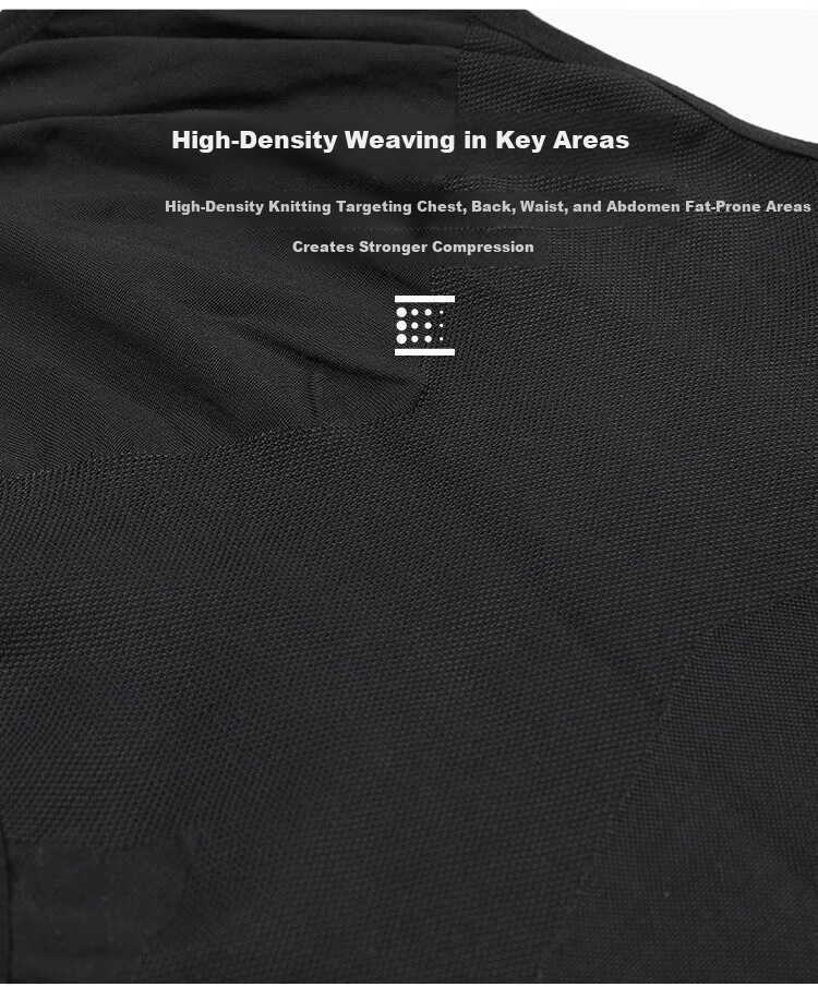 KJ Men's Shapewear Waist Slimming Vest Elastic Body Shaping Chest Compression Fitness Sports Tummy Control Shirt 4