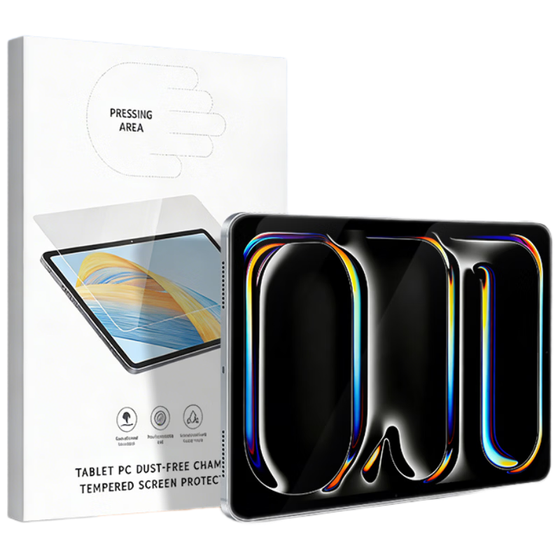 ALittleFlower [Best Seller 1M+ Instant Adhesive Case] Compatible with iPad Pro/Air 5/4 Tempered Glass Screen Protector 10.9/11 Inch Universal 2022/2021 Apple Tablet Full Screen HD