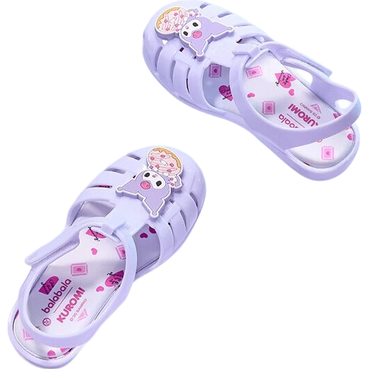 BALABALA Sanrio Kuromi Kids Sandals Girls Summer Shoes 2025 Sweet Beach Shoes 208225141003