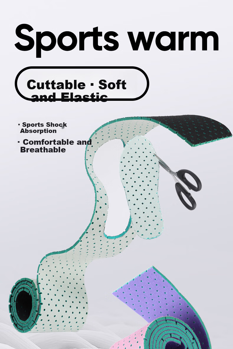 FOOTOPPO Kids Sports Insoles Boys Girls Summer Soft Breathable Sweat-Absorbing Cuttable Insoles 2