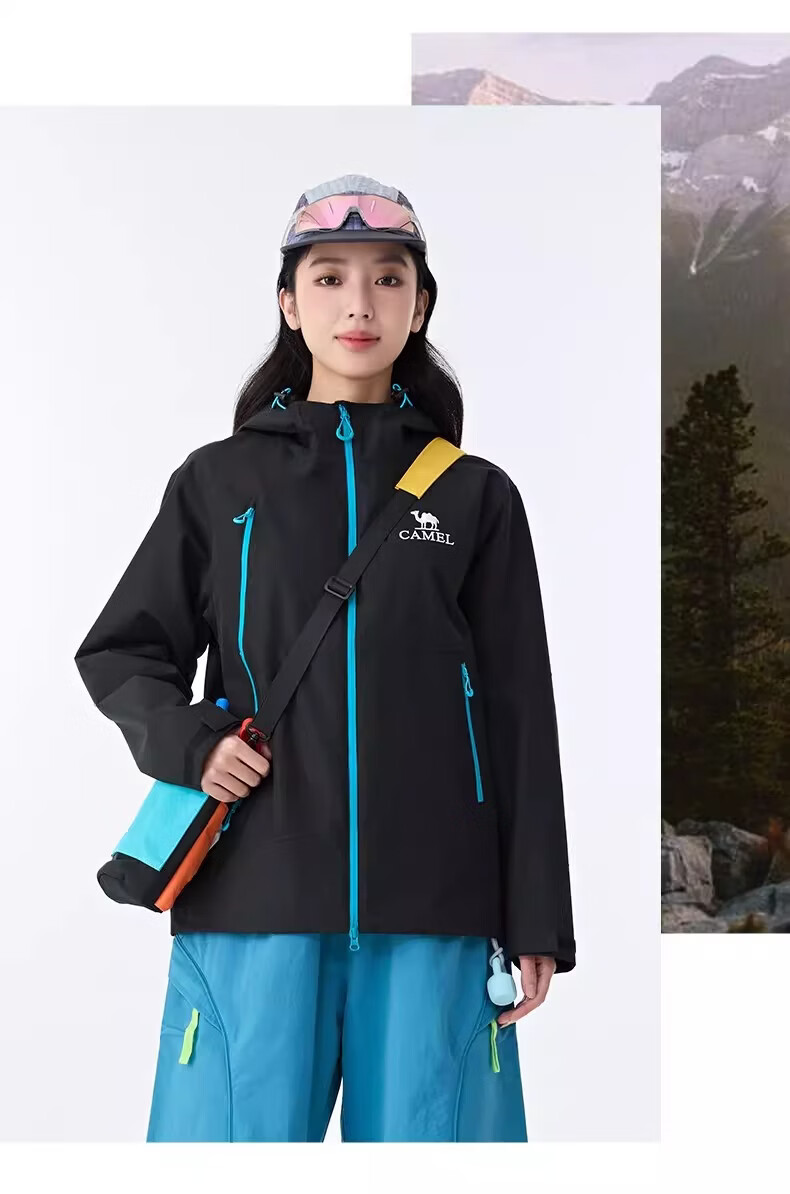 CAMEL [Wang Junkai Edition] Outdoor Single-Layer Windproof Waterproof Jacket 2026 Spring New Unisex B005 28