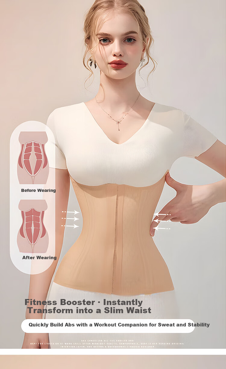 GRACEWELL Bare-Skin Ice Silk Waist Trainer Strong Waist Cincher Heavy-Duty Shaping Body Postpartum Seamless Stomach Slimming Summer Thin Belt 8