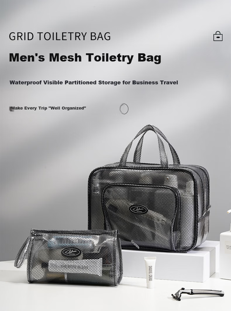 LOHAS Travel Men's Toiletry Bag Wet and Dry Separation Swimming Bath Makeup Storage Waterproof High-End Travel Business Trip Bag 1