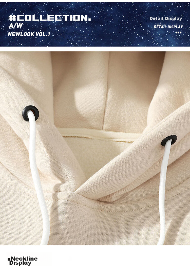 NASA GISS Official Collaboration Hoodie for Men, Autumn Youth Hooded Sweatshirt, Base Layer Top, White, XL 10