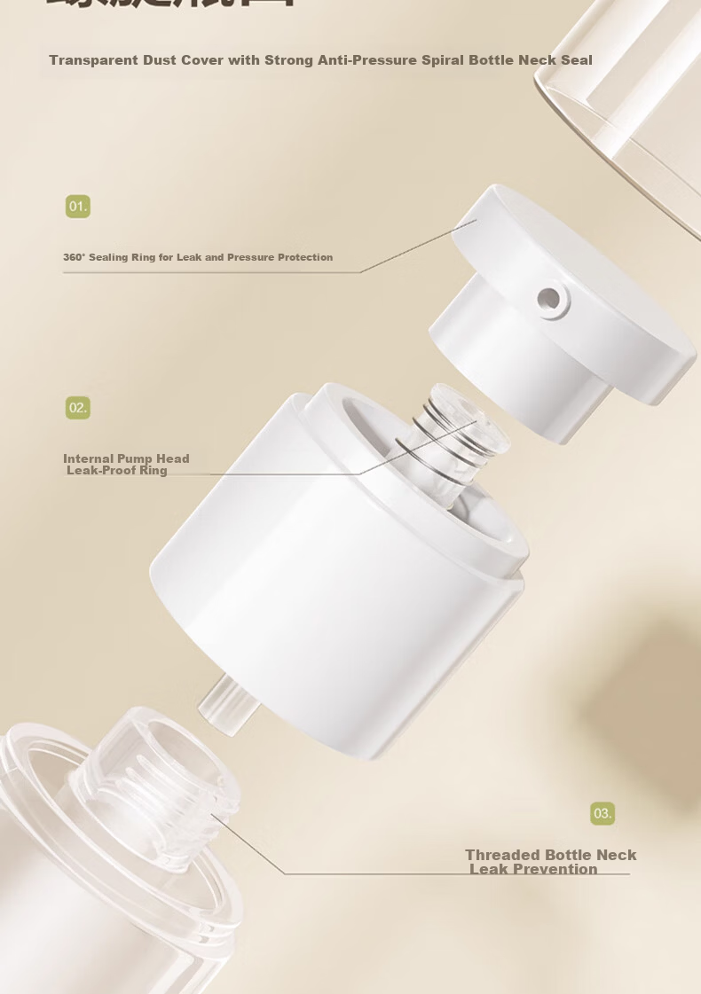 Qihaiqiu Vacuum Dispensing Bottle Press Lotion Bottle Spray Travel Portable Shower Shampoo Cosmetic Bottle 30ml*3 5