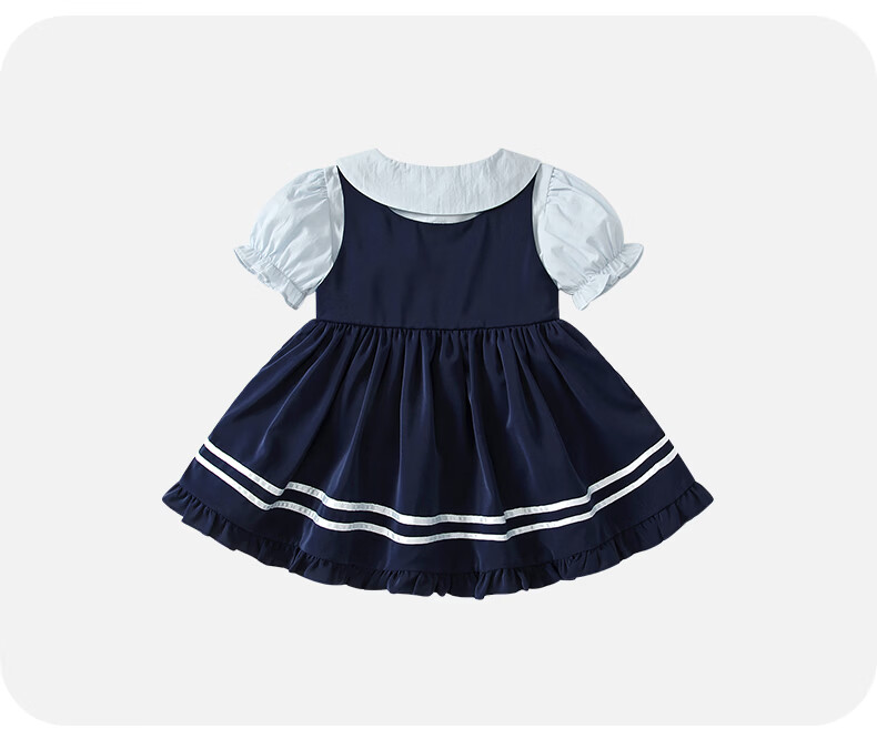 Fanlie Girls' Academy Style Dress Spring Children's Princess Vest Dress Baby One-Year-Old Ceremony Dress Spring and Autumn 13
