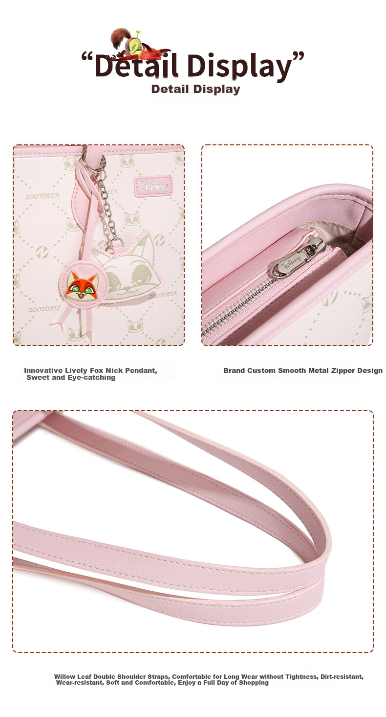 Disney Zootopia Women's Bag 2025 Luxury Tote 3.8 Goddess Day Birthday Gift for Women 7