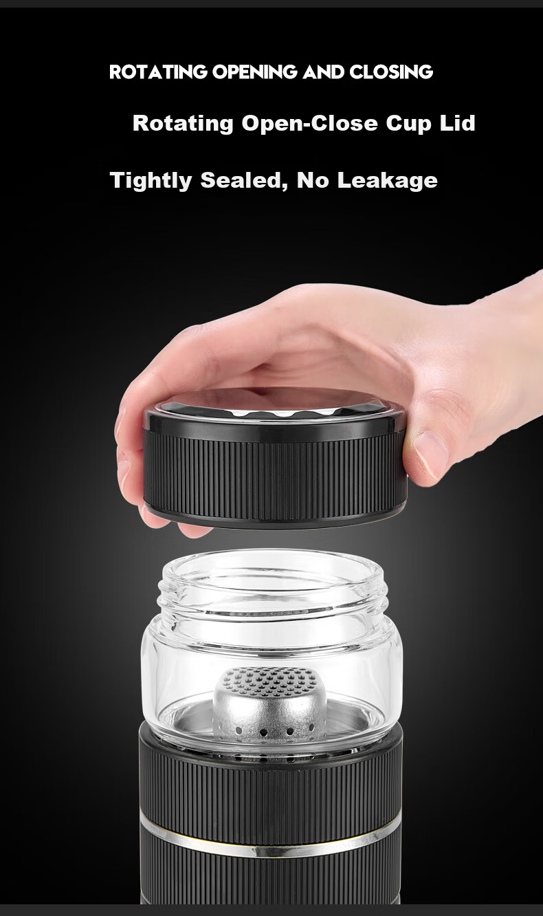IMOGY Pure Titanium Insulated Mug Business Office High-End Women's Day Gift Large Capacity Portable Tea Separation Brewing Cup 12