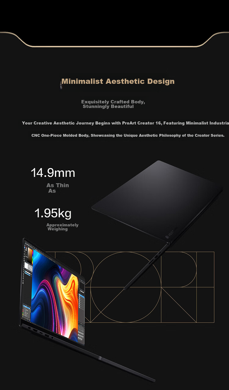 ASUS ProArt Creator 16 AI All-in-One Laptop Ryzen AI 9 HX370 RTX 5060 32GB 2TB 2.8K 120Hz Touch OLED 18