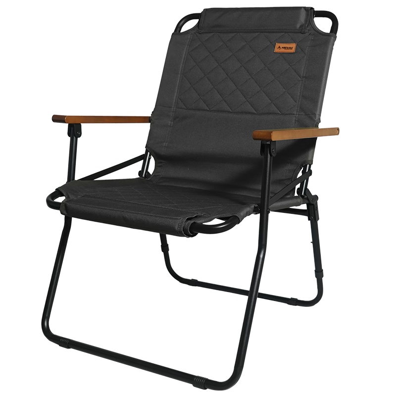 ABENAKI Korean Outdoor New Folding Chair High-End Portable Travel Backrest High Back Balcony Thickened Camping Chair