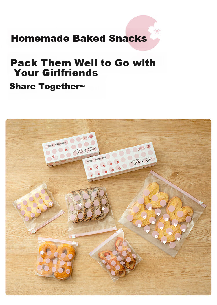 Eyoujia Ziplock Seal Bags Medium and Large 55pcs Thickened Food-Grade Fresh-Keeping Bags Odor-Proof Slide Lock Bags for Fruit and Vegetable Storage 12
