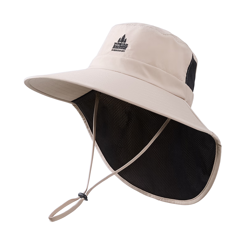 MISSION UV Sun Protection Hat for Women Summer Outdoor Hiking Sunshade Fisherman Hat Face Cover UV Protection Cap