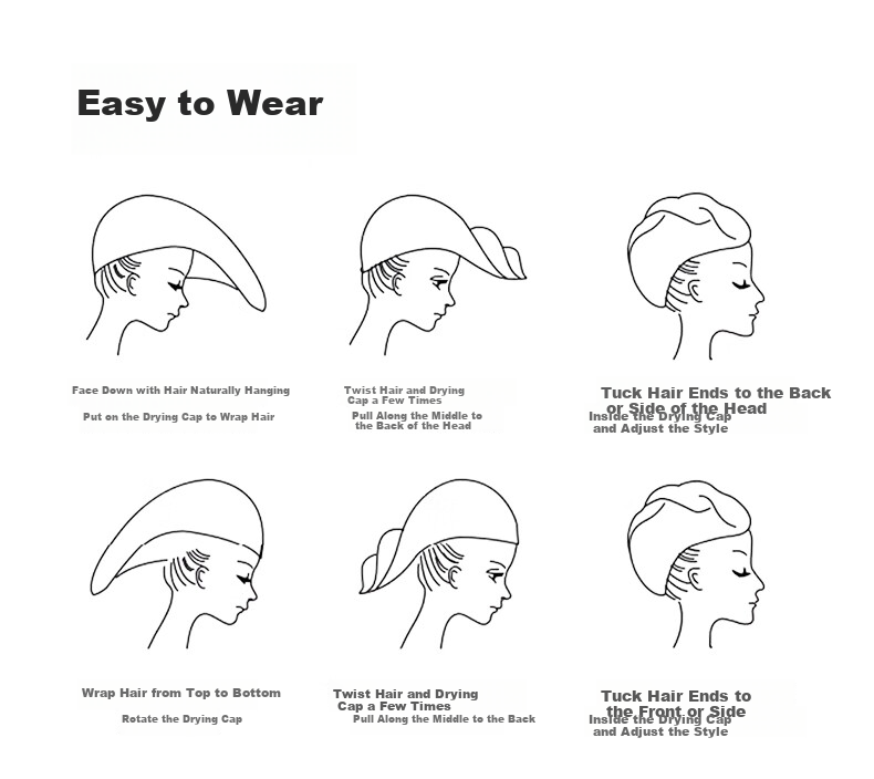 Beianshi Disposable Thickened Hair Drying Towel for Women, Individually Packaged, Absorbent Shower Cap, Travel Hotel Use, Pack of 3 18