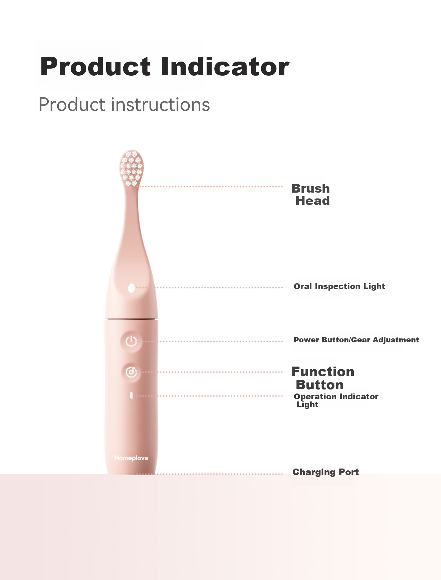 Homeplove Kids Electric Toothbrush with Smart Voice Reminder Soft Bristles for 0-3-6 Years Gum Care Birthday Gift 18