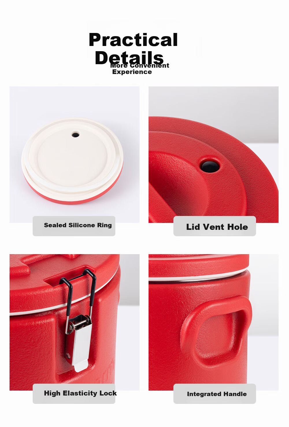 Golden Key Stainless Steel Commercial Thickened Insulated Container 16 Jin Canteen Restaurant Stall Temperature Lock Milk Tea Herbal Tea Bucket GK-LMQL15 9