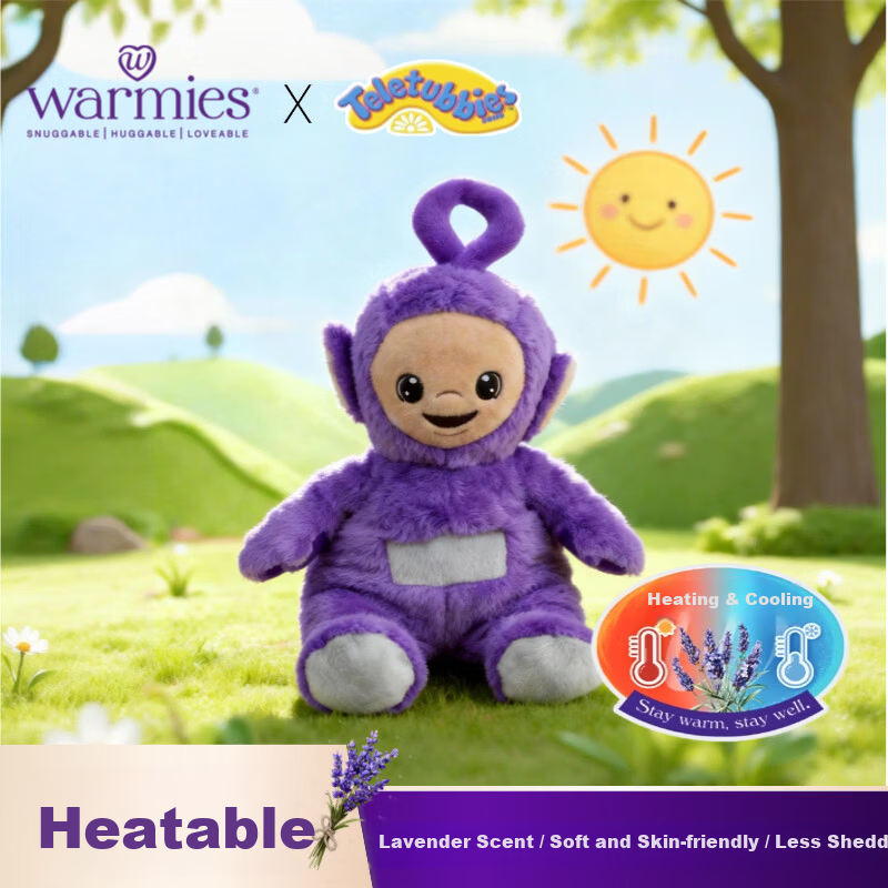 AiWarmies Teletubbies Dipsy Warmies UK Authentic Lavender Scented Soothing Sleep Aid Plush Toy Gift Practical Sleep Companion