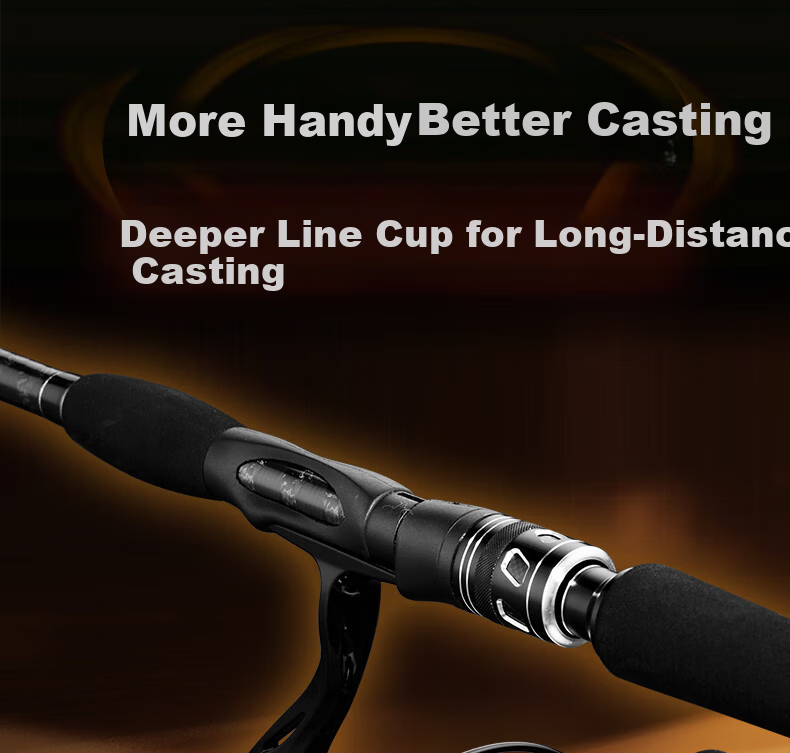 Wei Alliance 2.4m XH Straight Handle Prado Ultra-Hard Thunder Power Heavy-Duty Black Lure Fishing Rod 12