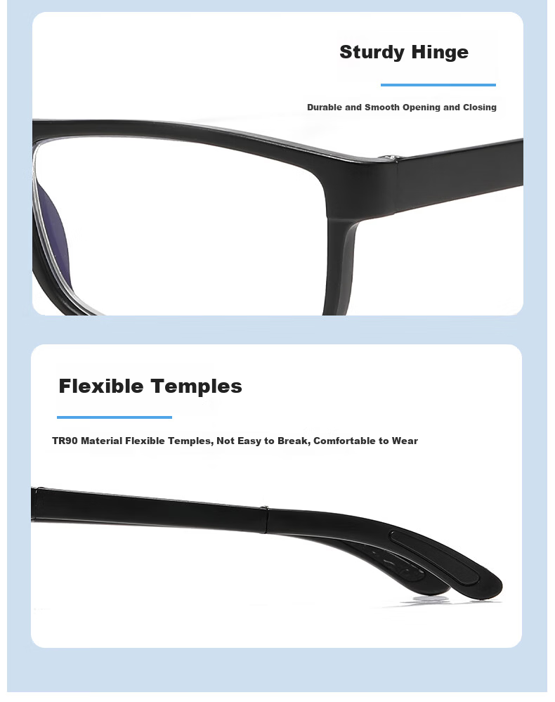 DRATRA Reading Glasses for Men, Anti-Blue Light, Long-Range Vision Glasses, Foldable Presbyopic Glasses for Middle-Aged And Elderly Women to Use with Smartphones 9