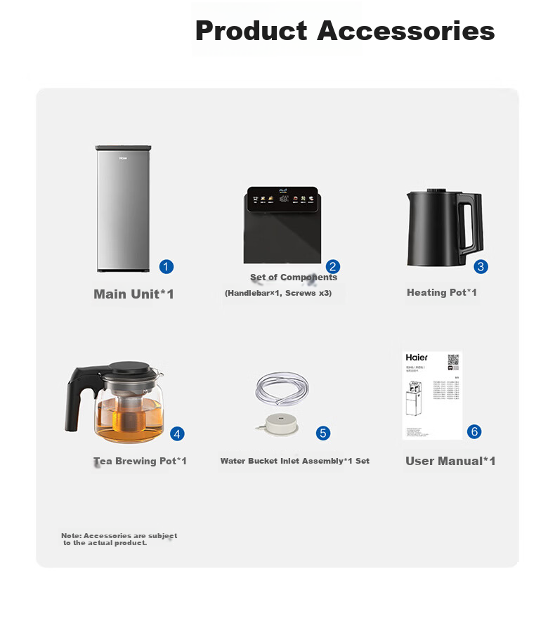 Haier Little Star Tea Bar Water Dispenser Home High-End Living Room Electric Kettle Integrated Automatic Water Supply Bottom-Loading Water Bucket Fully Automatic Smart Tea Bar Cabinet Warm and Hot Mod 22