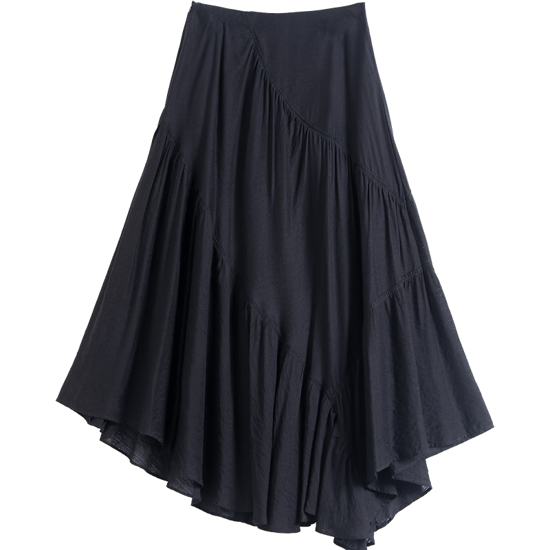 Demana [Artistic Utopia] Spring Design Irregular A-Line Fairy Pleated Mini Skirt for Women