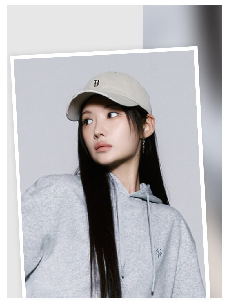 MLB Unisex Vintage Soft Top Baseball Cap 26 Spring New 3ACPB096N-07SBS-F Worn by Zhang Ruonan 10